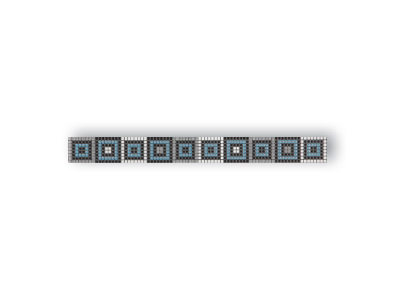 Kopalniška ploščica Cubic bordura modra