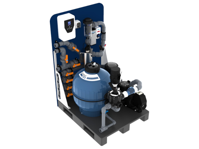 AquaForte kompleten Plug & Swim filtrirni sistem na paleti Biopool Tip 5 