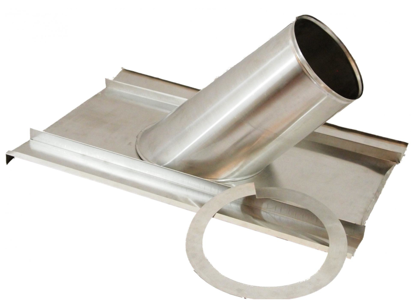Nerjavna strešna obroba za troslojni dimnik premer 160/250 mm